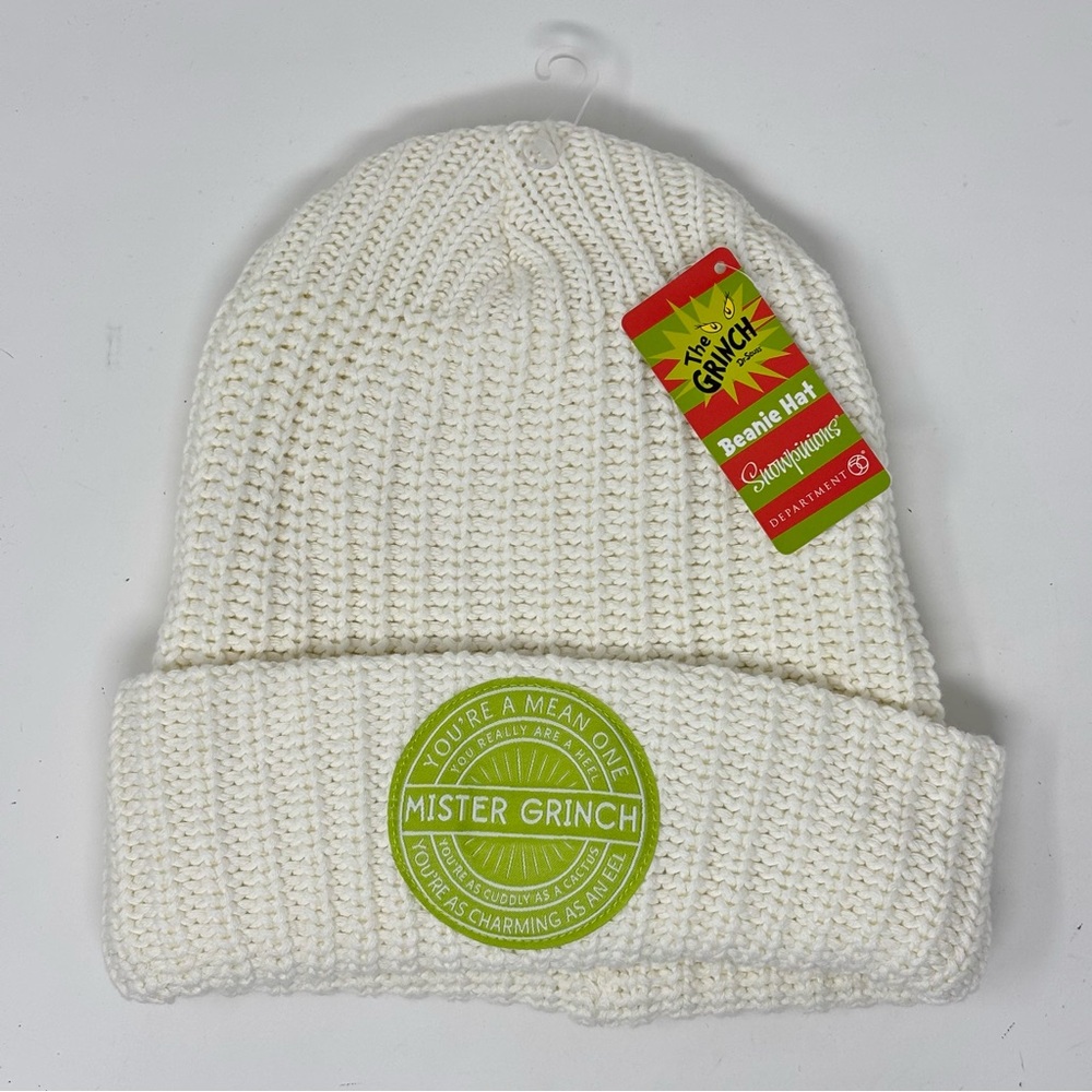 Department 56 Dr. Seuss The Grinch Beanie Hat NWT Christmas Holiday